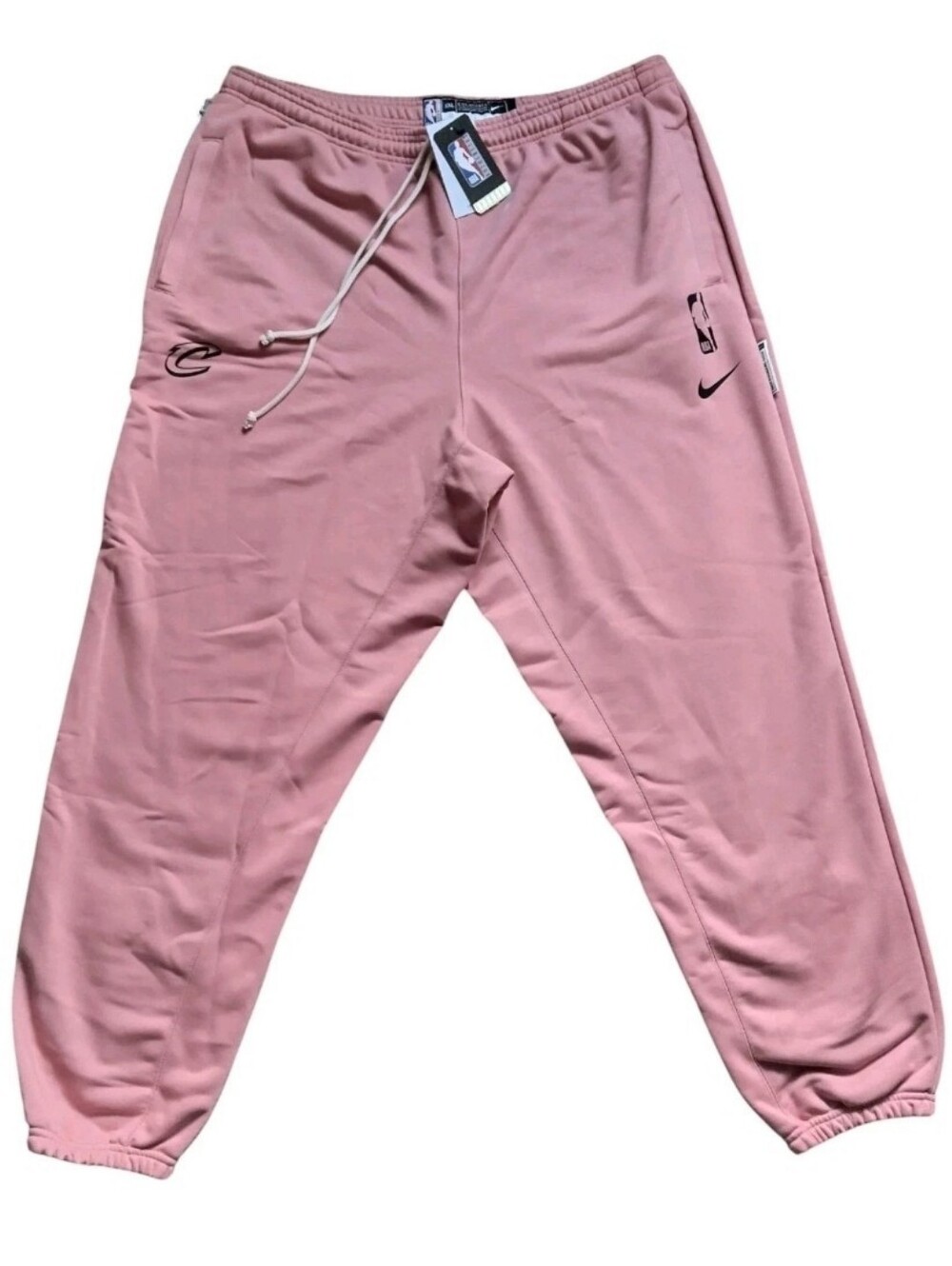 Men's Nike Cleveland Cavaliers Sweatpants, Cotton, Polyester,Pink Foam, XL-Tall